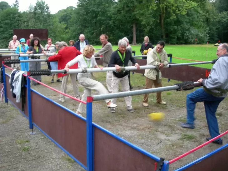 matchball levensgroot tafelvoetbalspel locat events teambuilding